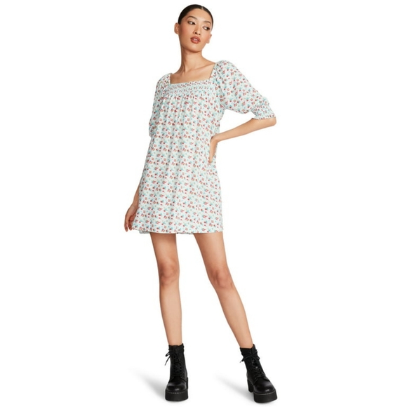 Luv Betsey by Betsey Johnson Women's Smocked Mini Dress, XL - Picture 1 of 6